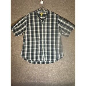 Duck Head Men Shirt XL Button Up Short‎ sleeve Plaid Cotton